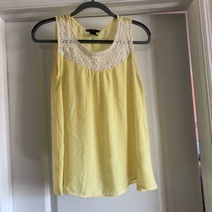Yellow crochet blouse
